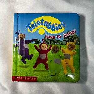 Vintage Teletubbies Love To Jump - Board book By Scholastic Y2K